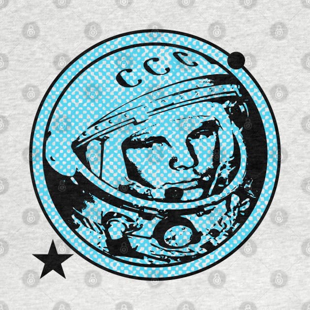 Yuri Gagarin - The First Man In Outer Space - (Blue Print) by RCDBerlin